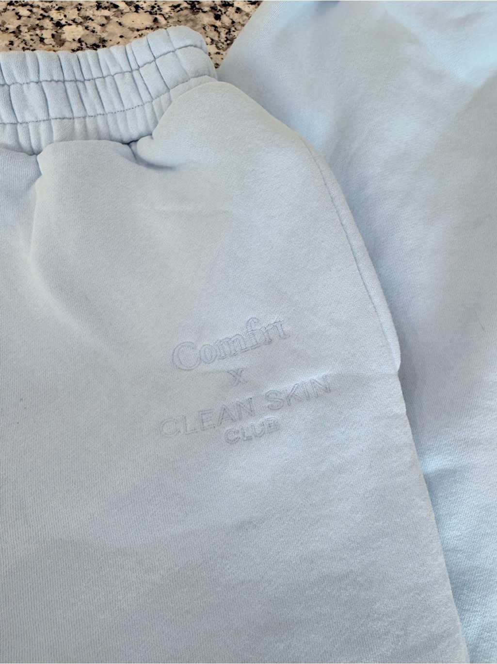 Clean Skin Club X Comfirt Light Blue Joggers
